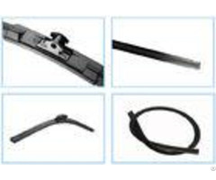 Black Auto Windshield Wiper Bladeshigh Strength Spring Steel Material