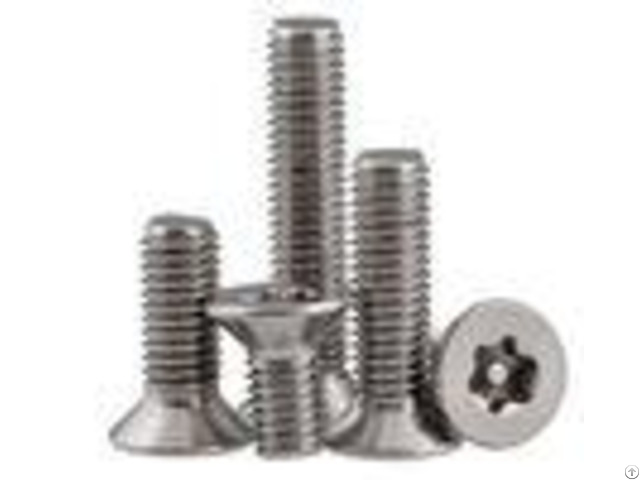 Security Flat Head Torx Machine Screws With Pin Theft Resistance M2 M12 Size