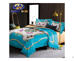 Beautiful Design Wedding Bed Sheet Digital Print Bedding Set