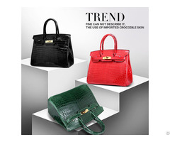 Real Crocodile Skin Ladies Handbag