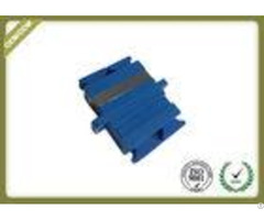 Sc Singlemode Duplex Fiber Optic Connector Adapters With Ceramic Sleeve Blue Color