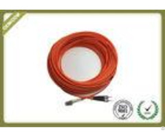 Long Meter Fiber Optic Patch Cord Lc St Duplex Multimode With Lszh Orange Jacket