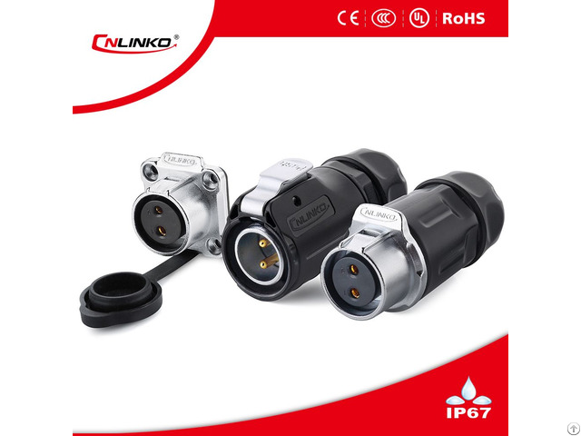 2pin Electrical Welding Cable Male Female Panel Mounted Connector For Led Strip Light