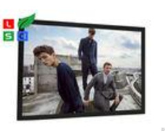 Black Aluminum Framed Led Snap Frame Light Box 40mm Front Width For Metro Station Display