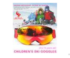 Clear Lens Kids Polarized Ski Goggles Logo Design Strap With Weaving Or Printing