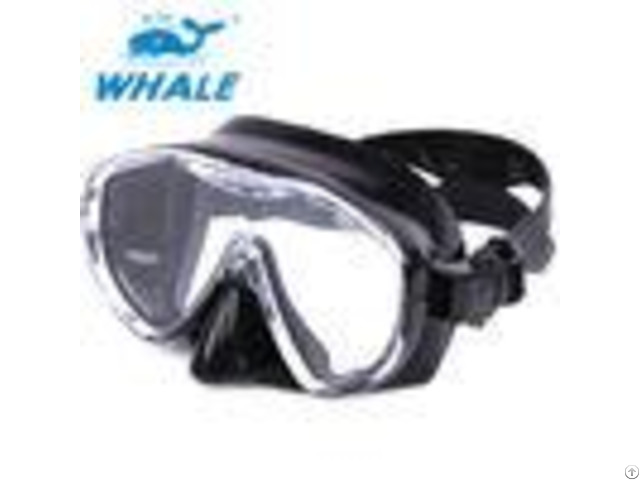 Waterproof Low Profile Tinted Snorkel Mask With Tube Large Viewing Area