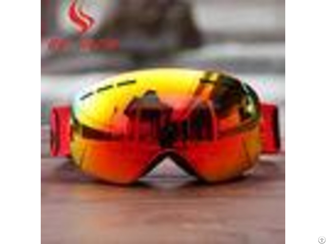 Customized Tpu Frame Interchangeable Lens Snowboard Goggles With Three Layer Foam