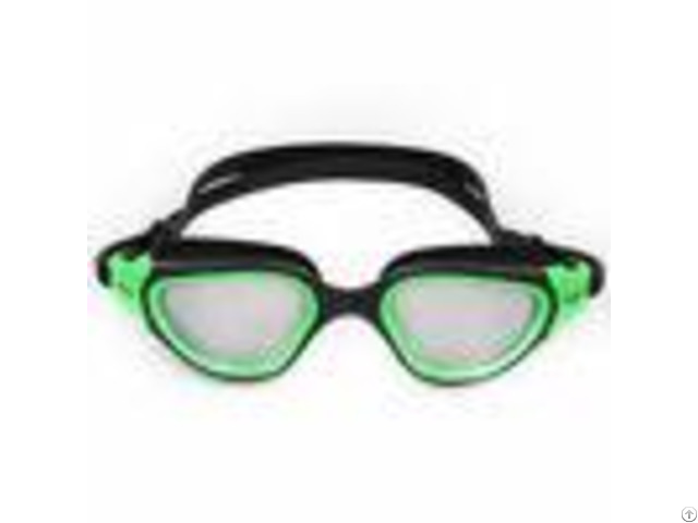 Silicone Adjustable Swimming Goggles With Polycarbonate High Impact Lens