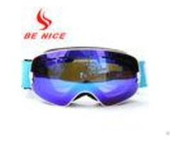 Anti Fog Blue Toddler Snow Goggles Custom Design Uv400 Protection Coating