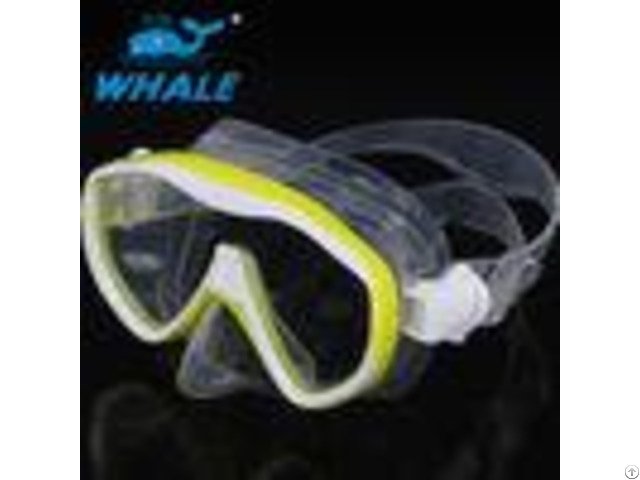 Liquid Silicone Diving Mask Tempered Glass Lens With Ce Certificate