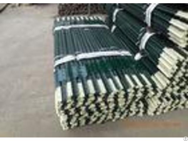 Heavy Duty Green Metal T Post Farm Fence Posts Bituminous Painted Surface