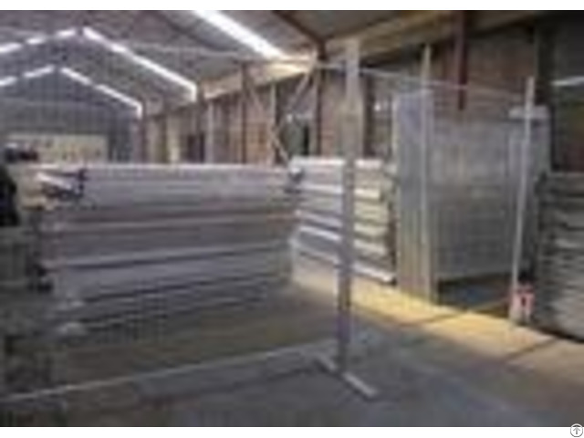 Public Security Event Steel Temporary Fencing Weather Resistant And Durable