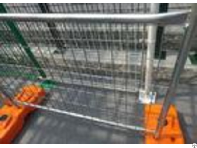 Road Site Safe Galvanized Temporary Fence Removable Feet Makes Transportation Easier