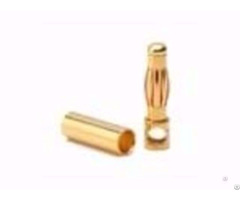 Gold Plated 4 0mm Bullet Socket High Current Plug From Amass