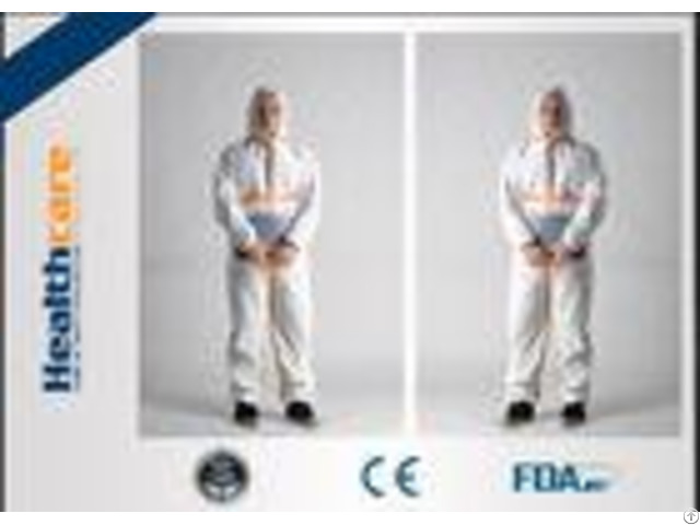 Disposable Coverall Suit Protective Clothing Overalls For Food Medical Lab Use