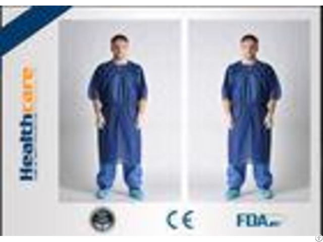 Waterproof Short Sleeve Disposable Patient Gown Pp Sms Smms Smmms Material