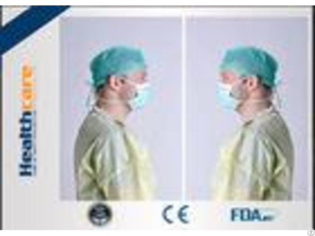 Elastic Cuff Non Woven Disposable Protective Gowns Hospital Isolation Gown Single Use