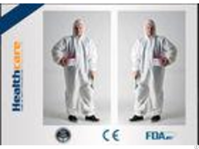 Dust Proof Disposable Protective Gowns Work Clothes For Hospital Chemicals Industry