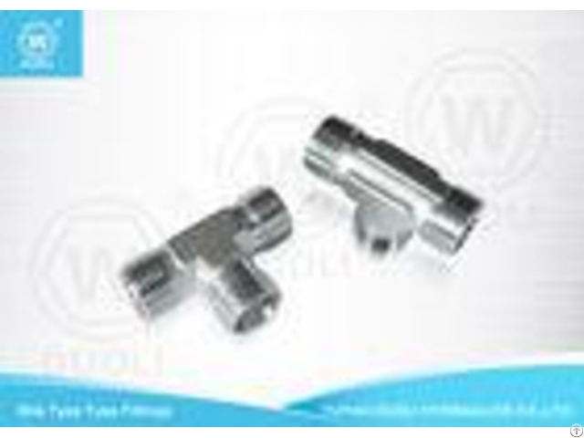 Metric Thread Bite Type Hydraulic Tee Fitting Steel Pipe Compression Fittings