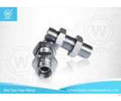 Steel 24 Degree H T Hydraulic Bulkhead Union Bite Type High Pressure Tube Fittings