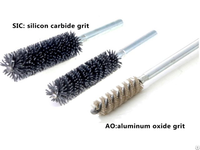 Tube Brushes With Shank Double Spiral Abrasive Nylon