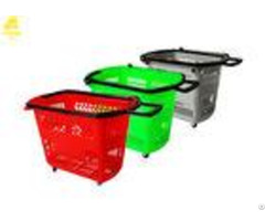 Pp Material Hand Held Shopping Baskets Custom Logo Light Weight Beautiful Shape