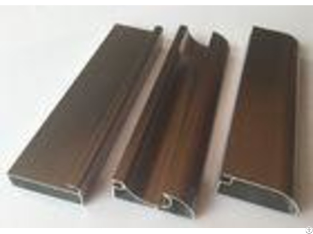 Anti Rust Aluminum Cabinet Door Extrusion Frame Extrusions Coffee Color