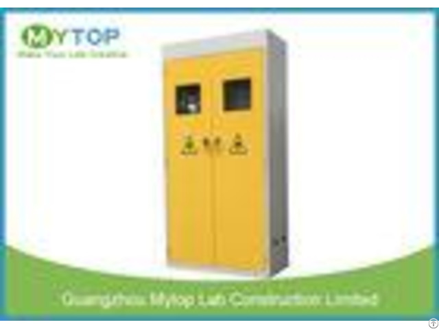 Metal Laboratory Storage Cabinet For Gas Cylinder With Option Alarm System