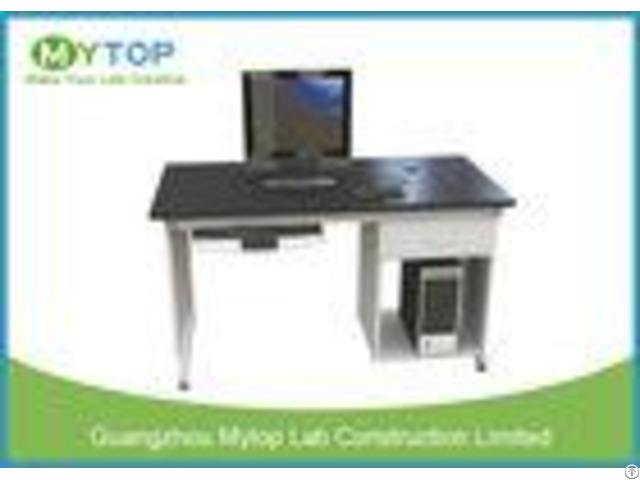 Anti Static University Laboratory Furniture Computer Lab Desk For Single Student