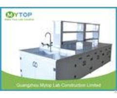 Hospital Pp Modern Laboratory Furniture Lab Bench With Sink Acid Resistance