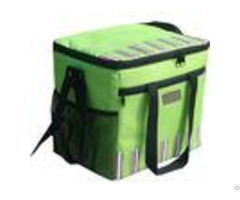 Green Large Insulated Cooler Bags 600d Polyester With Food Standard Pvc Lining