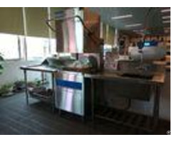 Restaurants Hood Type Dishwasher 6 5kw 11kw 1400h 650w 800d Eco F1