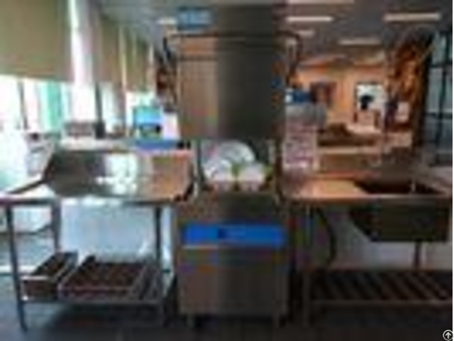 Staff Canteens Hood Type Dishwasher Dispenser Inside 1400h 650w 800d Eco F1