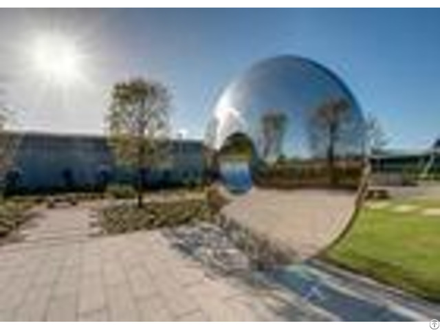 Morden Highly Polished Stainless Steel Sculpture Torus For Lawn Featuring