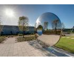 Morden Highly Polished Stainless Steel Sculpture Torus For Lawn Featuring