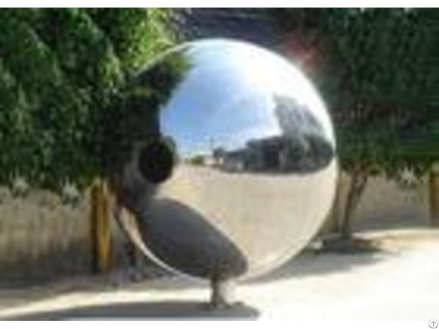 Polished Outdoor Metal Sculpture Stainless Steel Decorative Balls For Yard Decoration