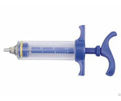 Veterinary Plastic Steel Syringe