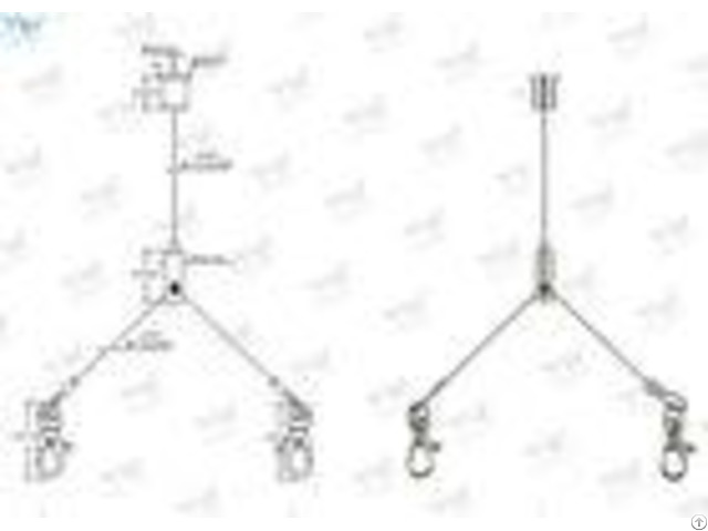Flexible Aircraft Cable Suspension Systems Y Type Hanging Kit Easy Install