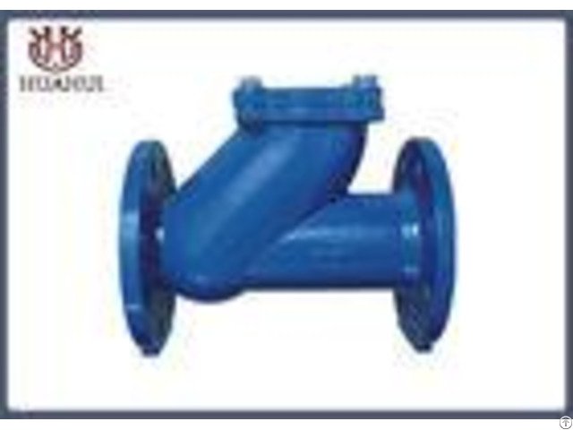 Rubber Ball Flanged Check Valve Automatic Type Pn10 Working Pressure For Sewage