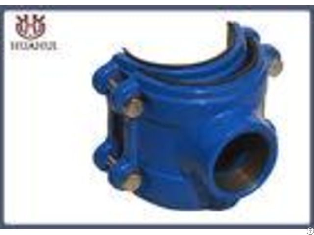 Ductile Iron Pipe Fittings Repair Coupling Blue Color