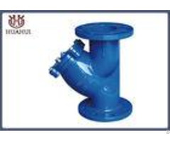 Ductile Iron Y Type Strainer Blue Color With Ss316 Screen Din Standard