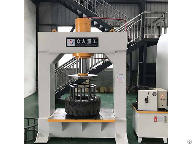 Forklift Tire Press Machine For Disassembling Solid Tires