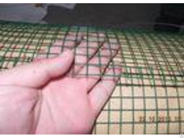 Dark Green Welded Wire Mesh Electro Galvanized Steel Grid Surface Passivation Construction