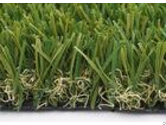 Customized W Shape Artificial Grass Garden 40mm 14700 Density Synthetic