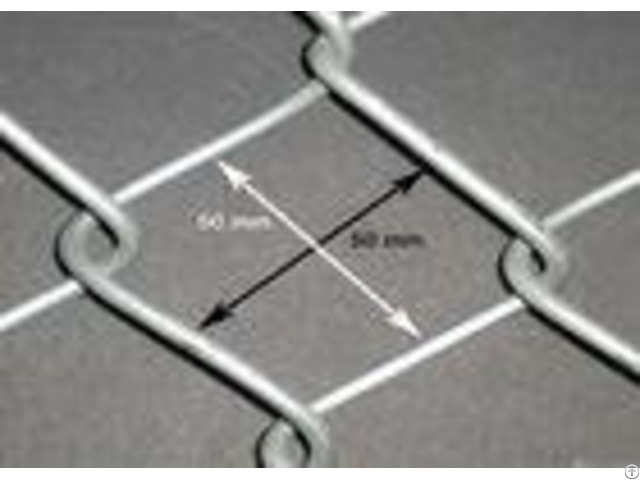 Zinc Coating Flat Surface Chain Wire Fencing Galvanized Diamond For Garden Security