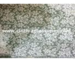 Knitted Embellished Net Lace Fabric Comfortable Beautiful With Polymide Mesh