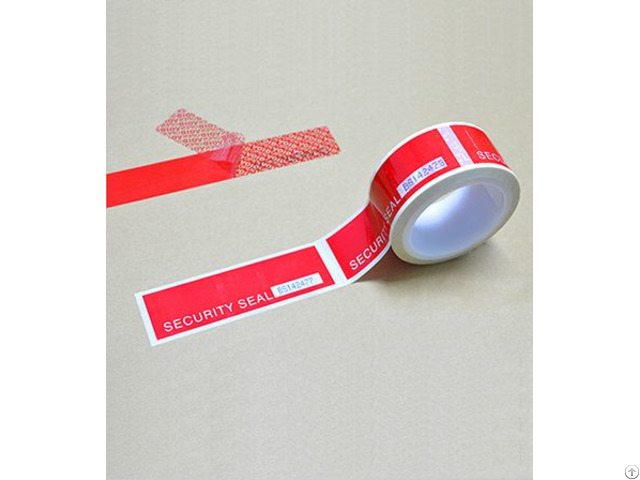 Tamper Evident Security Tape With Perforation Liner And Serial Number