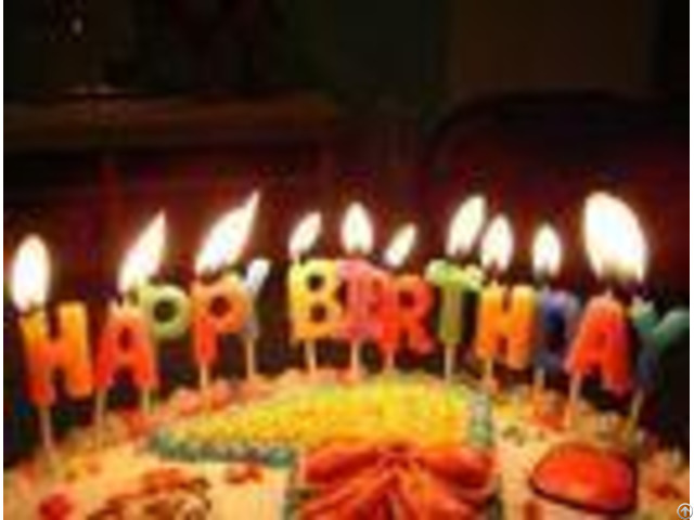 Glitter Letter Birthday Candles For Cake Decoration Food Grade Oem Odm Service