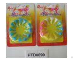 Plastic Birthday Candle Holders Flower Shaped For Cupcake Decorations Food Grade