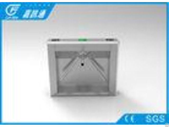 Security Mechanical Vertical Tripod Turnstile High Speed With Fingerprint Reader